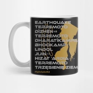 EARTHQUAKE: Say ¿Qué? Top Ten Spoken (New Jersey) Mug